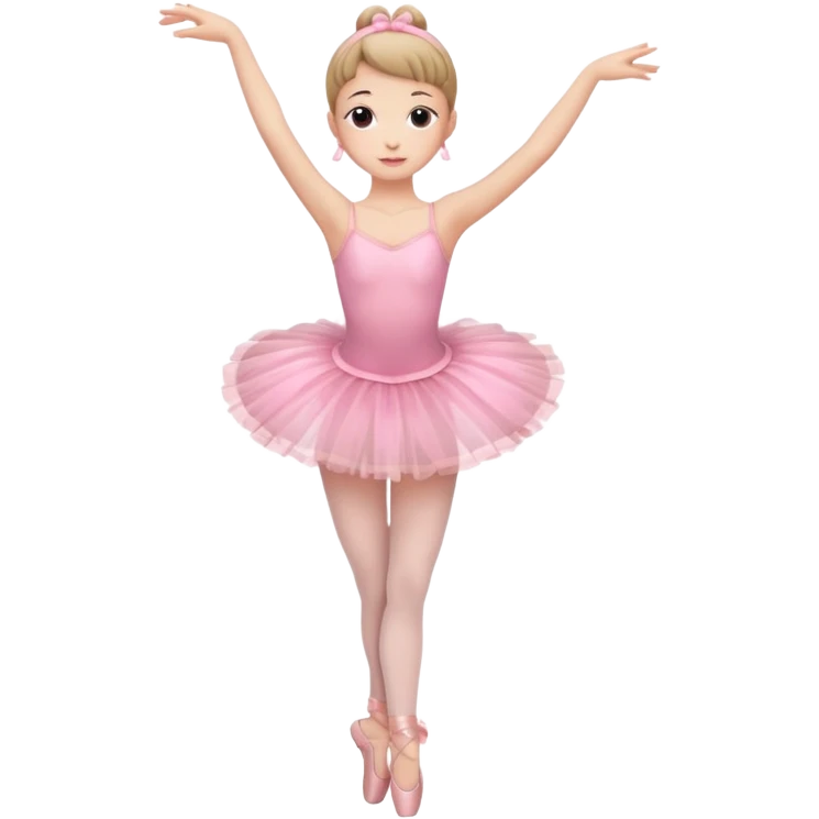 Ballerina full body pink emoji