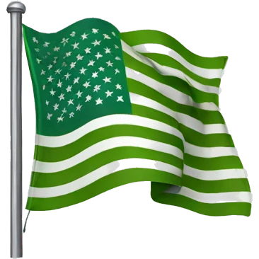 green usa flag  emoji