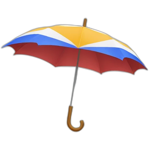 Paraguas muchos colores emoji
