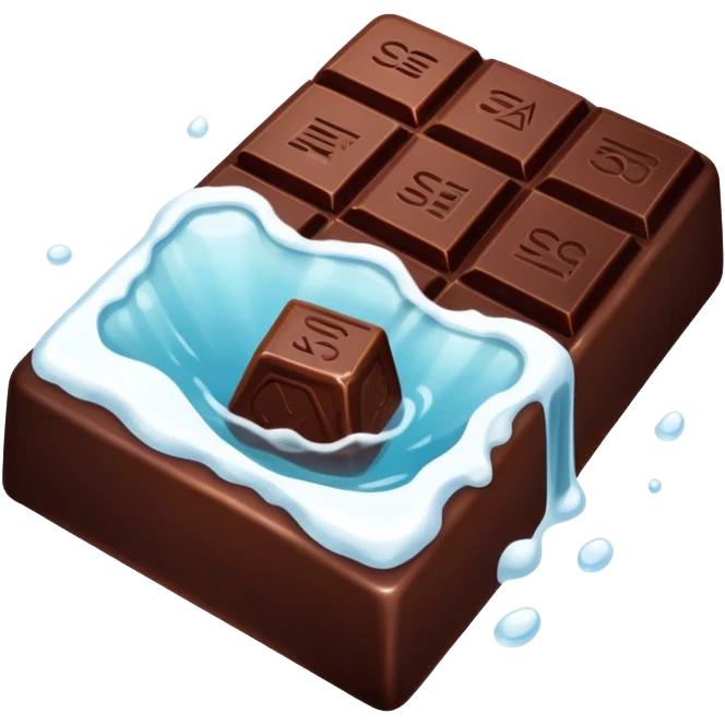 dark chocolate with sea salt emoji