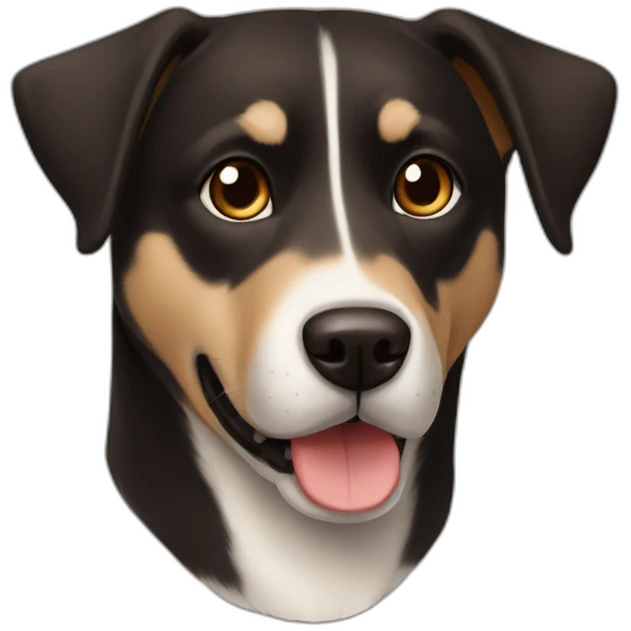 brown-husky-black-lab-mix-dog emoji