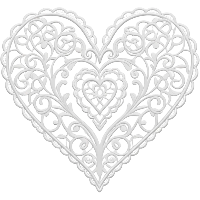 lace heart  emoji