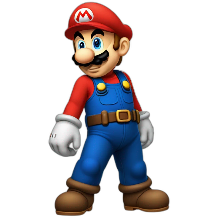 Mario bros junping emoji
