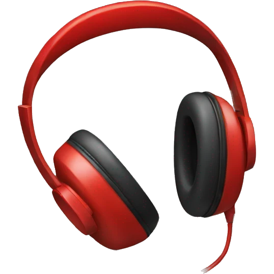 red headphone  emoji