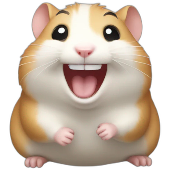 laughing hamster emoji