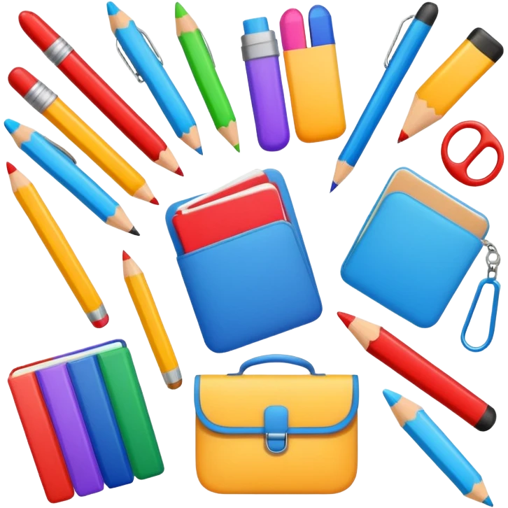 aesthetic school supplies emoji