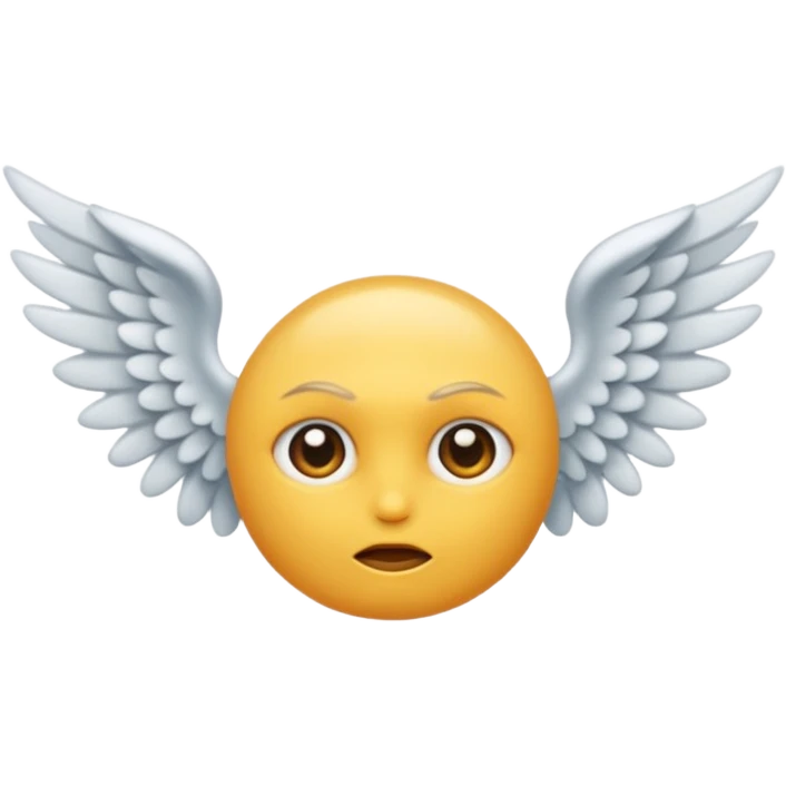 Une image qui mélange un ange et un demon emoji