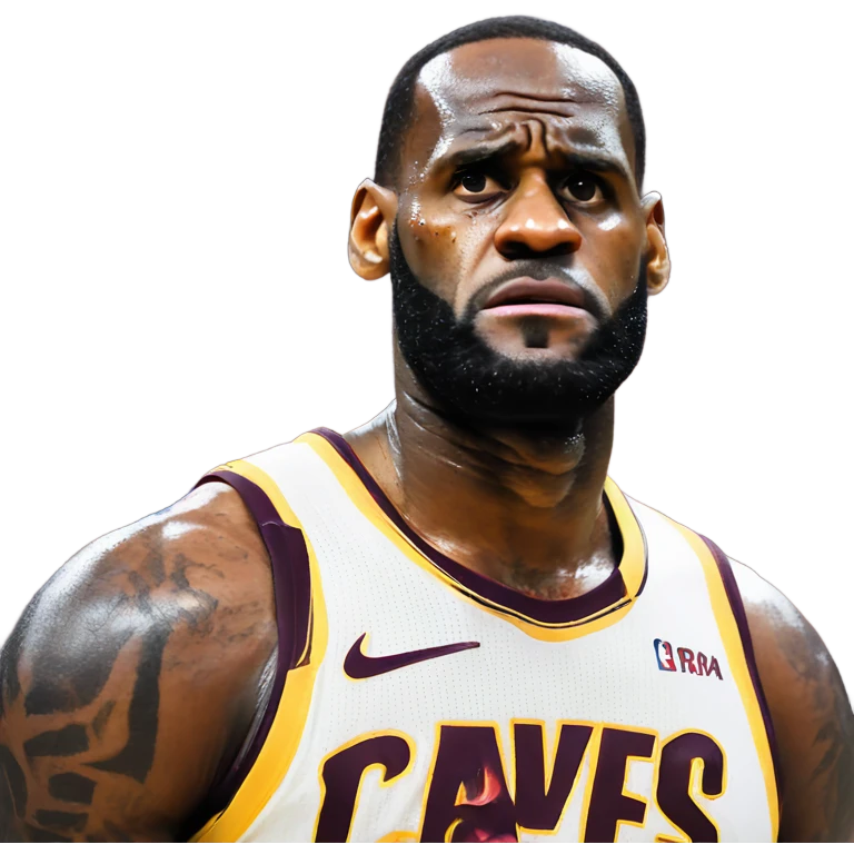 Lebron crying to ref emoji