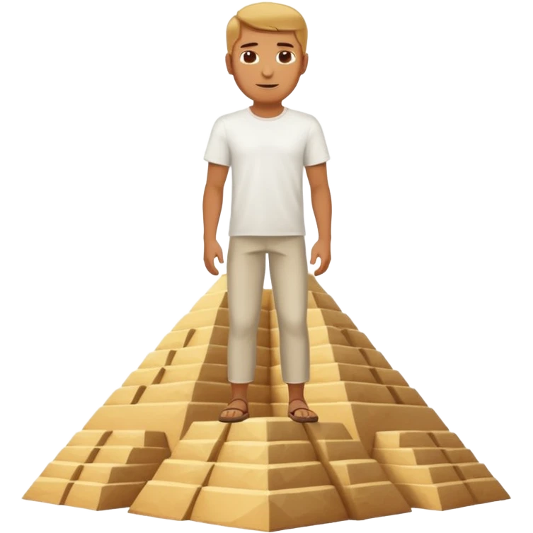 Man on top of pyramids  emoji