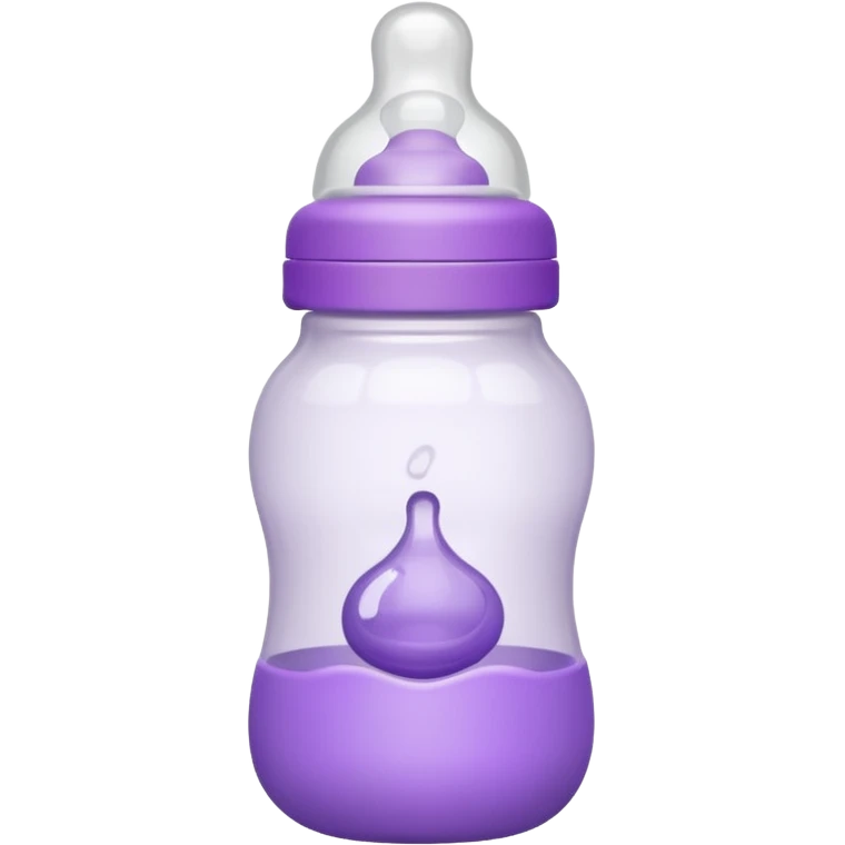 baby bottle white and purple emoji