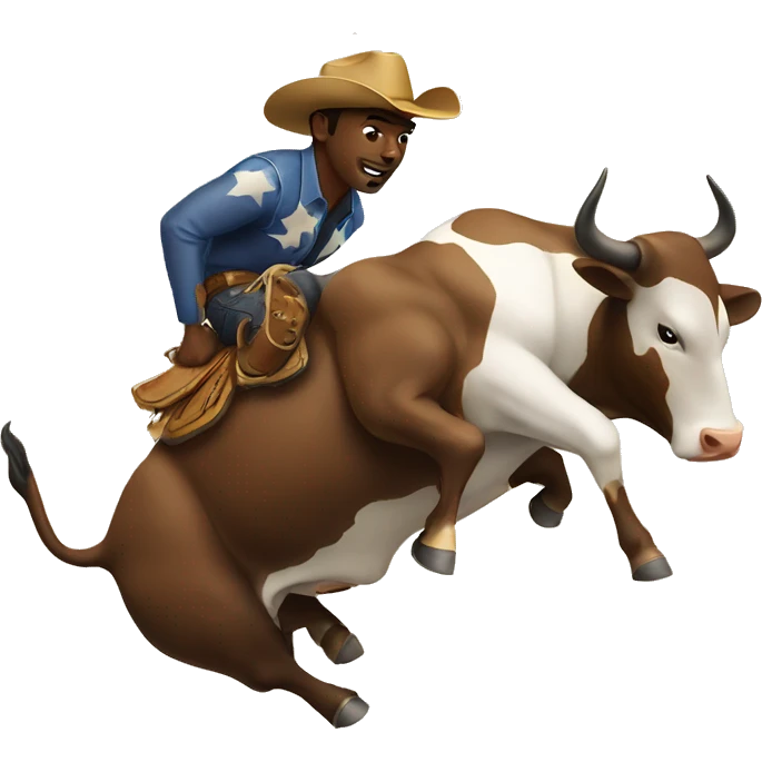 Bull riding emoji