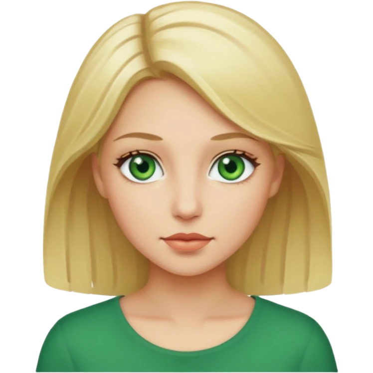 Sexy Queen Green eyes blonde Hair emoji