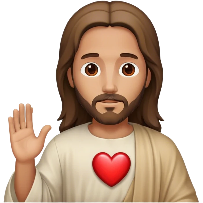 Jesus heart emoji