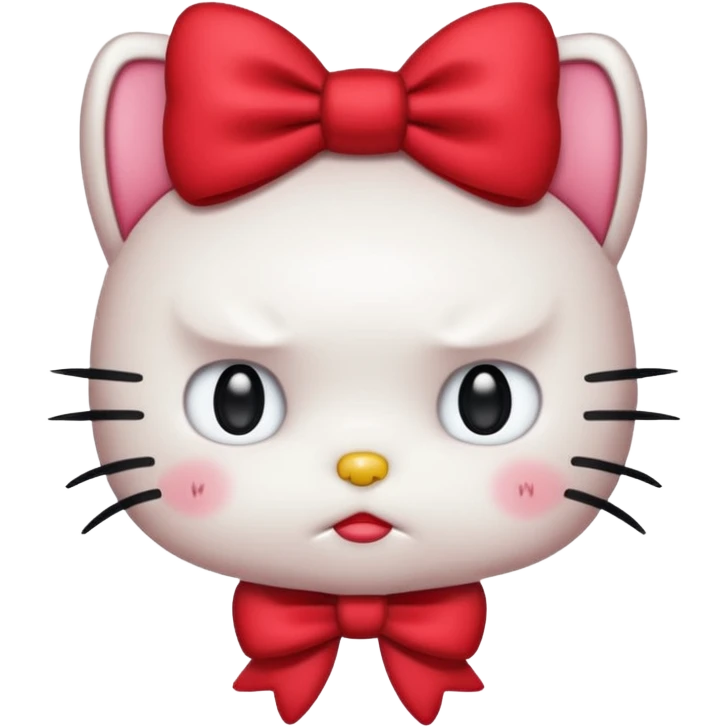 hello kitty pas contente emoji