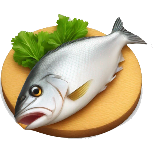 Fish fillet with silver skin steak emoji