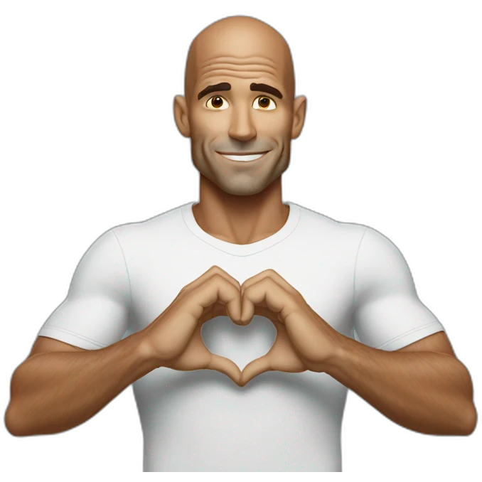 Kelly slater makes a heart with his hands emoji