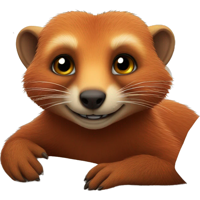 red mongoose in bed emoji