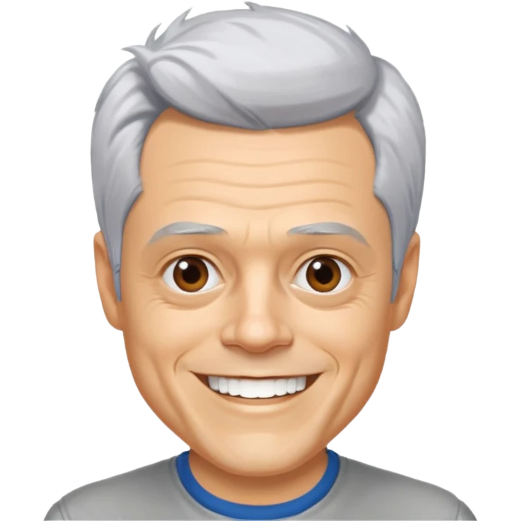 Johnny Knoxville with silver hair emoji