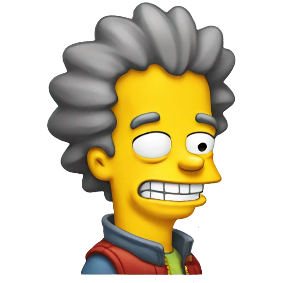 bart simpson smiling emoji