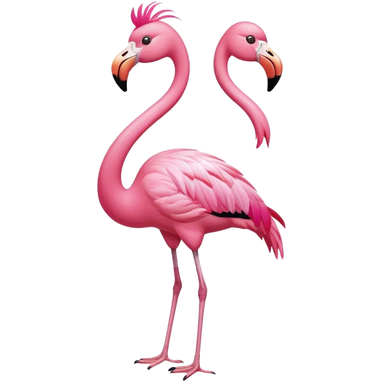 flamingo wearing classic sunglasses emoji