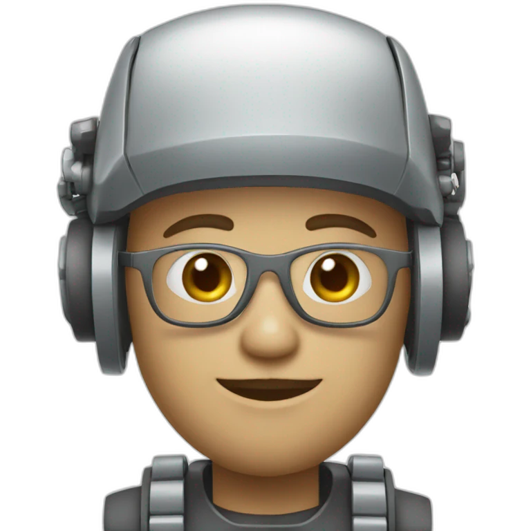 Robotic software engineer emoji