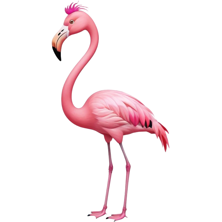 Flamingo, front view emoji