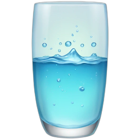 water in a glass emoji