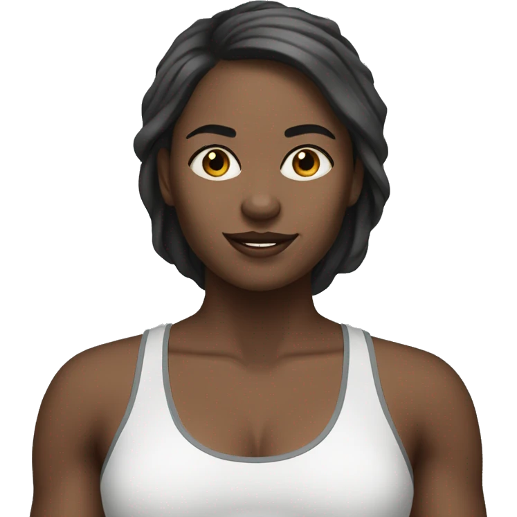 woman gym WHITE SKIN emoji