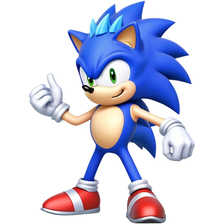 Sonic the blue hedgehog emoji