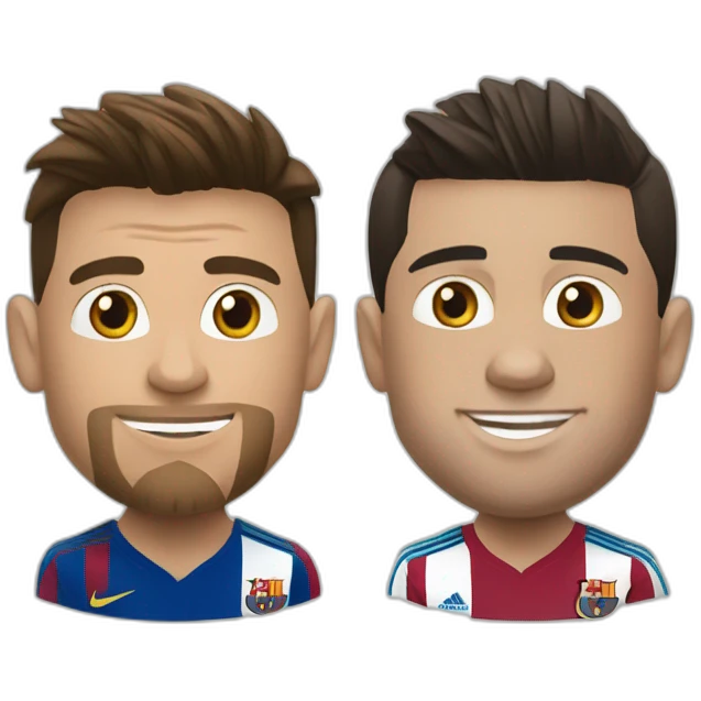 Ronaldo et messi emoji
