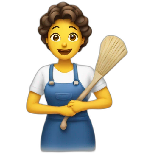 Mama limpiando Latina  emoji