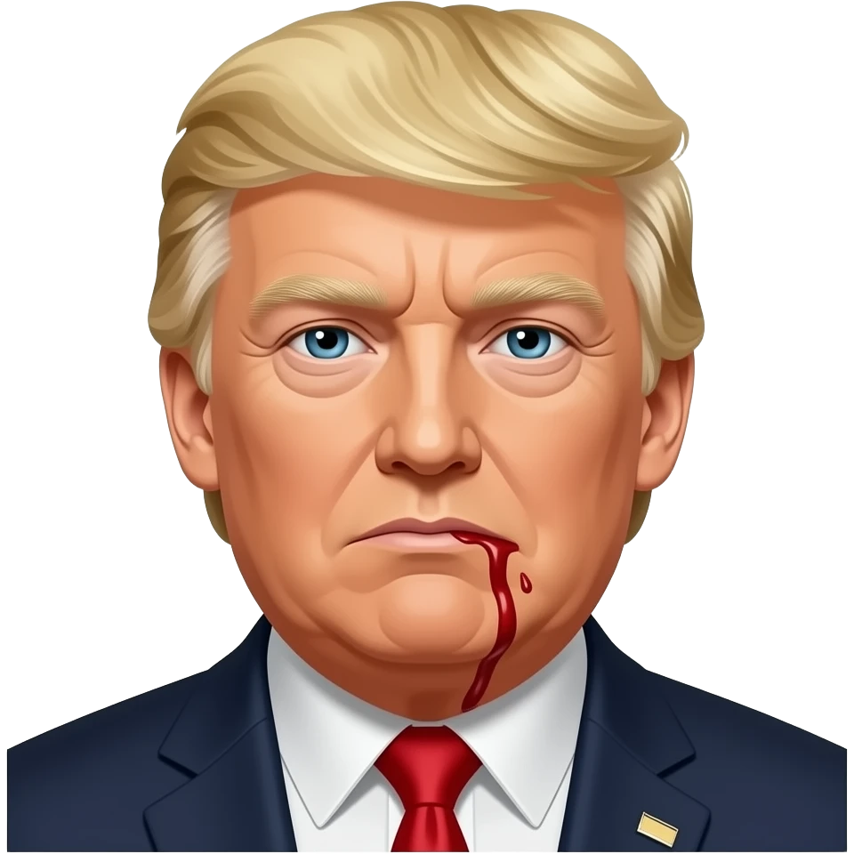 Trump bloody ear emoji