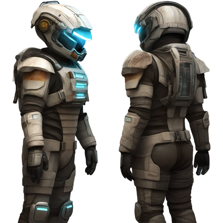 Isaac Clarke dead space suit front and back emoji