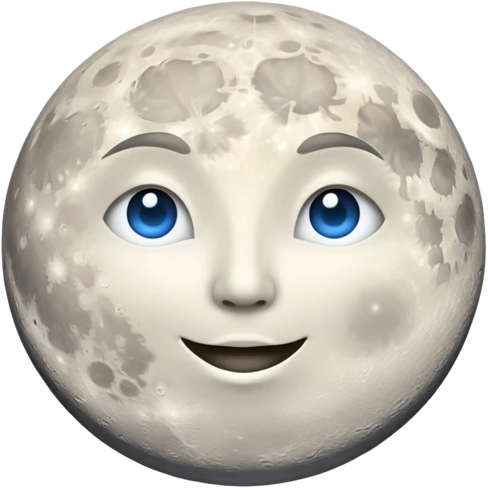 moon on the sky background emoji