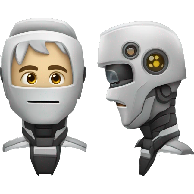 робот с перчаткой для бокса emoji