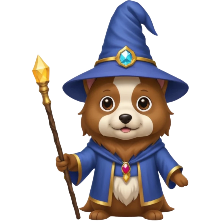 Dog wizard emoji