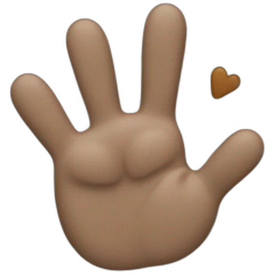 a paw doing high-five emoji