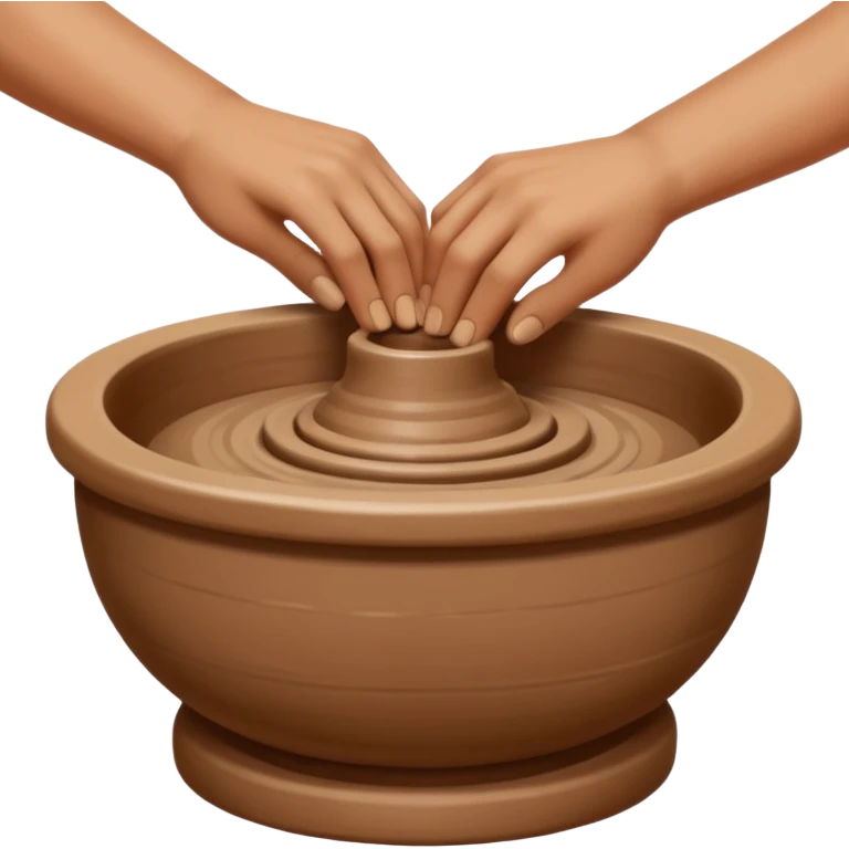hands on pottery wheel emoji