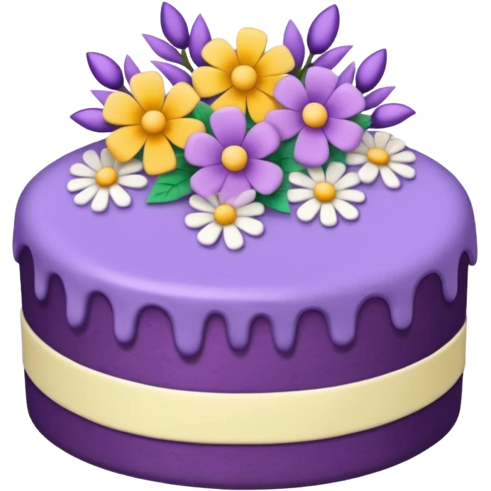 Purple cake emoji