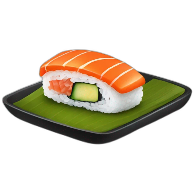 un sushi au téléphone emoji