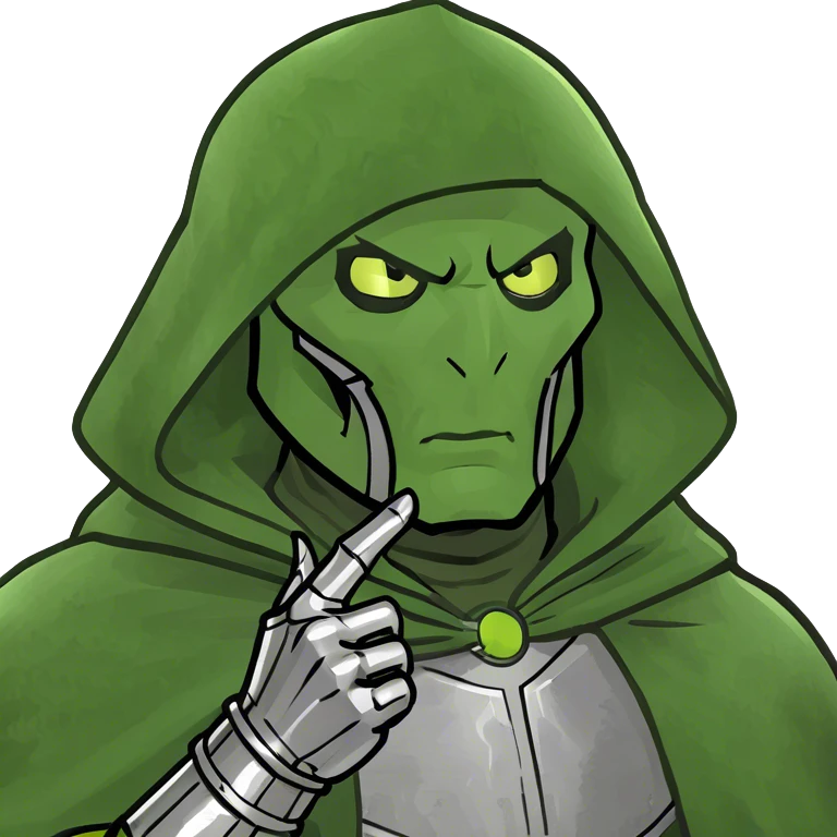 Dr doom saluting emoji
