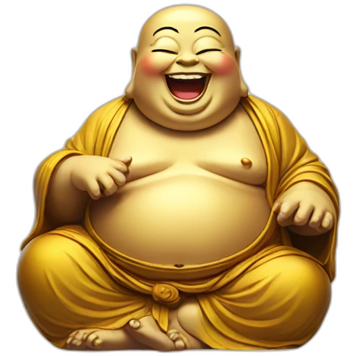 Laughing buddha emoji