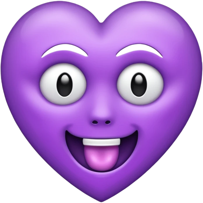 Light purple heart emoji with a Ghostface face emoji