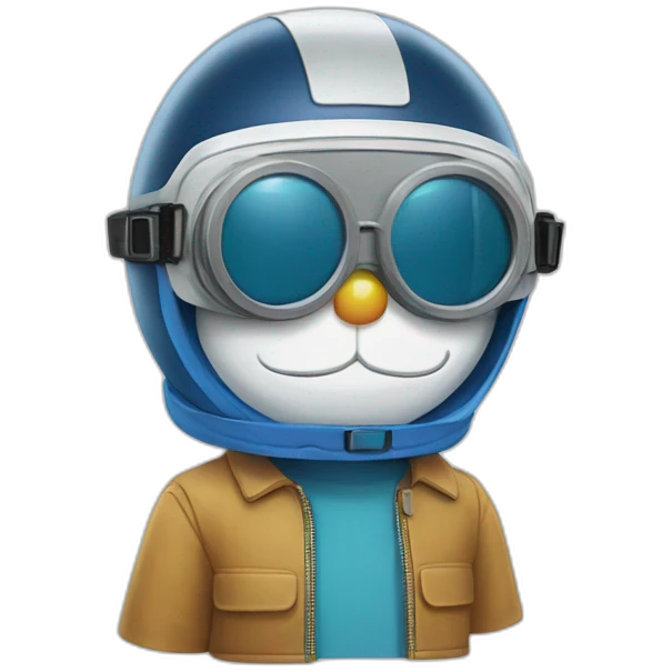 Doraemon with goggles emoji