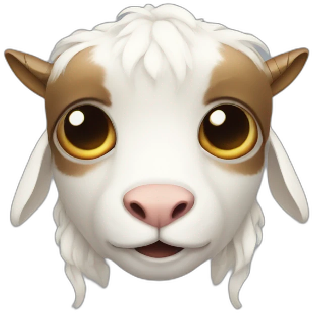 cute robot with goat horns emoji
