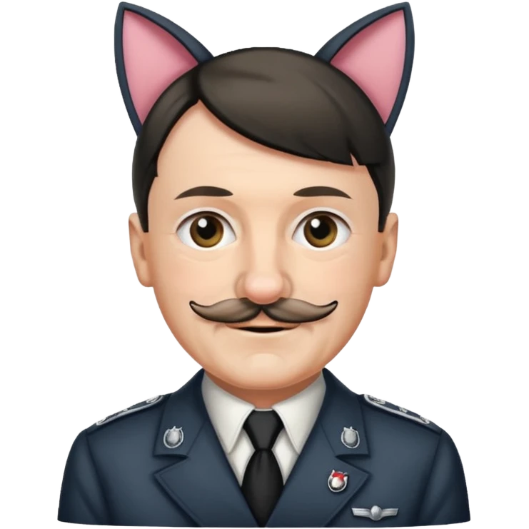 adolf hitler with cat ears  emoji
