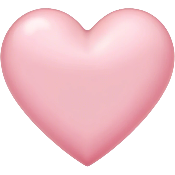 Light pink heart emoji