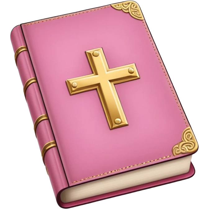 Pink bible emoji