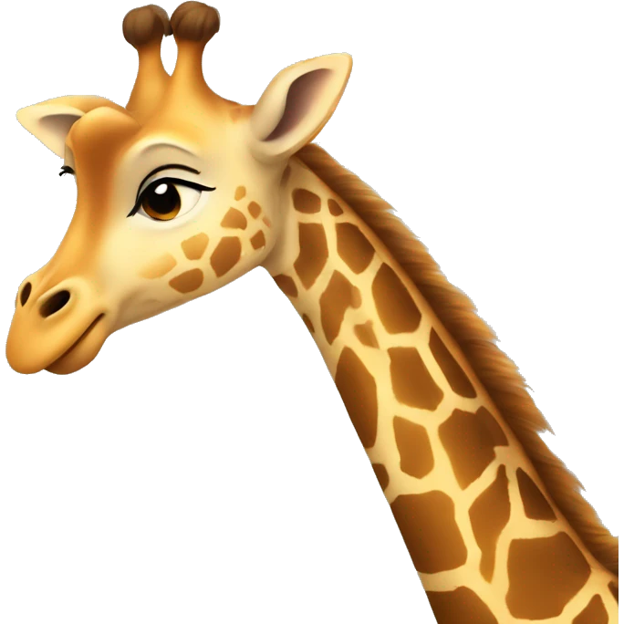 Giraffe hug emoji