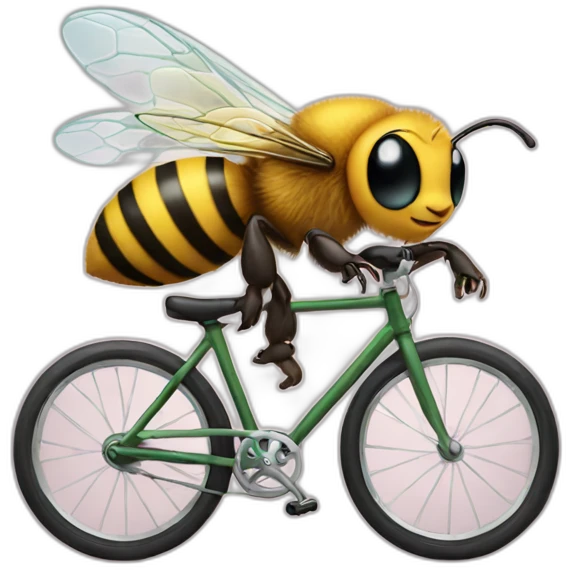 bee on a bike emoji